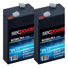 Kit 2 Baterias 3-fm-4 6v 4ah/20hr Moto Infantil Power