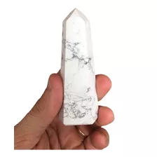 Ponta Howlita Pedra Cristal Natural Quartzo Branco Promoção