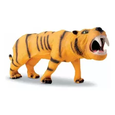 Brinquedo Tigre 35cm Vinil Real Animals Bee Toys