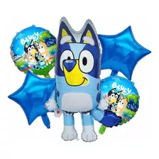 Set De Globos 5 Piezas Bluey Cumpleaños - Glovers