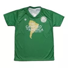 Camisa Infantil Palmeiras Tricamp3ão Da América Libertadores