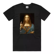 Camiseta Jesus Cristo Salvador Do Mundo Masculino Feminina