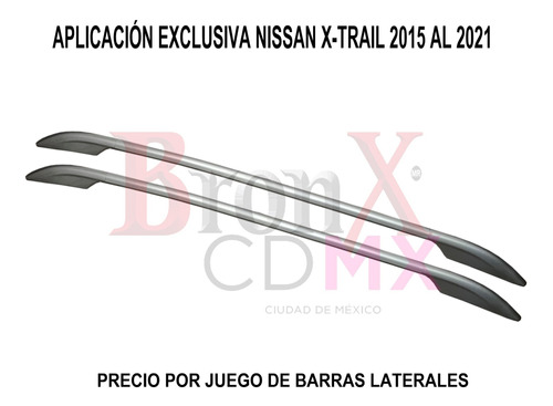 Barras Laterales Aplicacion Nissan Xtrail 2015-2021 Foto 2