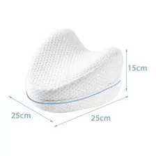 Travesseiro Pernas Ortopédico Postura Triangular Dormir Cama Cor Branco