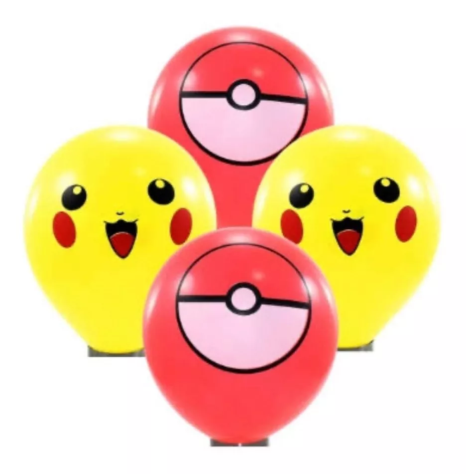Balão Bexiga Pokemon Sortido Nº 11 - 25 Uni