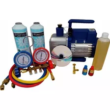 Kit Automotivo Bomba De Vácuo / Manifold / Gás R134 / Engate