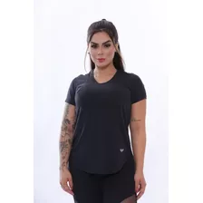 Blusinha Baby Look Comprida Dry-fit Fitiness