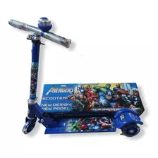 Patinete Ferro Metal Infantil Avengers Vingadores C/ Buzina