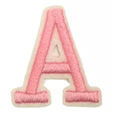 Patch Aplique: Letras Alfabeto A Ate Z - Termocolante Rosa