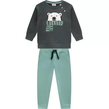 Conjunto Infantil Masculino Casaco + Calça Felp Milon