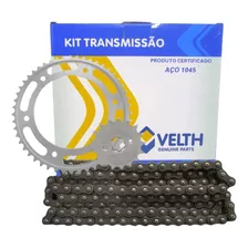 Kit Relação Honda Nxr Bros 150 2003 2004 A 2008 Aço 1045