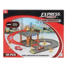 Express Wheels Mini Garagem De Bombeiro Com Carrinhos Multik