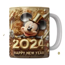 Taza De Café Año Nuevo 2024 Mickey Mouse 325ml