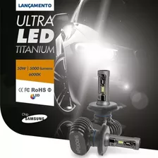 Kit Ultraled Shocklight Titanium 10000 L Farol Alto E Baixo 