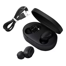 Audifonos Xiaomi Redmi Airdots 2 + Cable De Carga, Negro