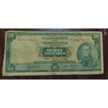 Billetes Venezolanos Antiguos Colección 10 Bolívares 1970