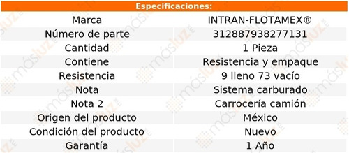 Flotador Tanque Combustible Dodge D100 L6 3.7l 78/81 Foto 2