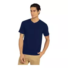 Polera Cuello V 100% Algodón De Hombre Varios Colores