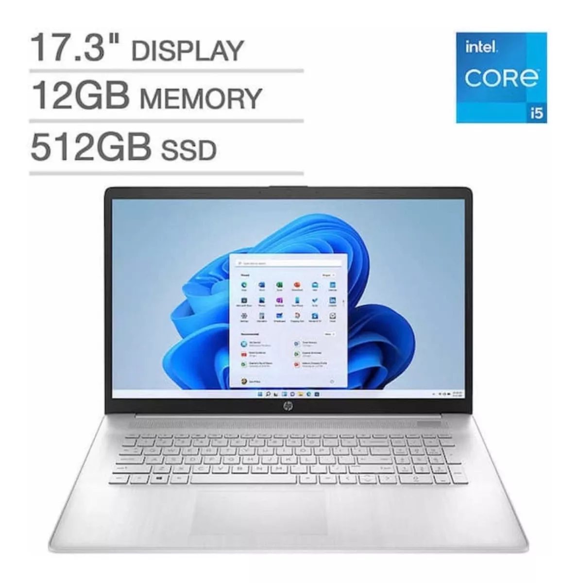  Laptop Hp Intel I5 4.2ghz 12gb Ram 512gb 17.3 