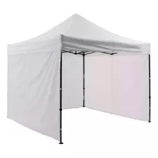 Toldo Plegable 3x3 Paredes Impermeable Retractil Blanco