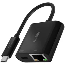 Adaptador De Carga Belkin Usb-c A Ethernet Y Usb-c