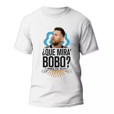 Polera Lionel Messi Qué Mirás, Bobo - Adulto- Algodón - Laut