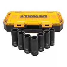 Juego De Dados De Impacto De 1/2 Pulgada Dewalt Dwmt74737