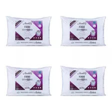 Pack X4 Almohada Altenburg Soporte Firme Color Blanco