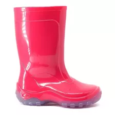 Bota Infantil Impermeável Leve Kid Pink Galocha Menina