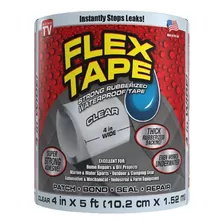 Strong Flex Tape Fita Impermeável De Borracha Transparente De 4 X 5 