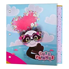 Carpeta Nº 3 Rexon 3 Anillos Cute Friends Hologlitter