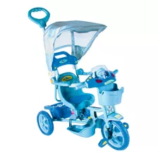 Triciclo Infantil Carrinho De Empurrar E Pedalar Et Azul Bel