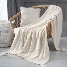 Manta Para Sofá Con Pompón Decoración Manta De Sillón Mueble