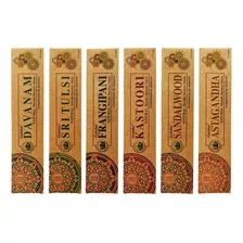 Incenso Indiano Natural Massala Goloka - Kit 6 Super Aromas