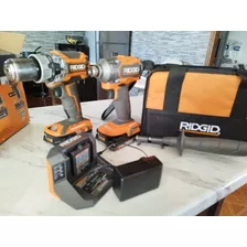 Combo Taladros Ridgid Rotomartillo + Impacto 18v Brushless 