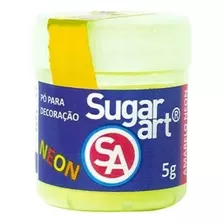Pó Para Decoração 5g - Amarelo Neon Sugar Art