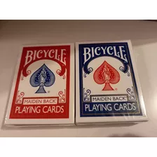 Pack 2 Barajas De Cartas Marcadas Bicycle Rojo Azul Magia