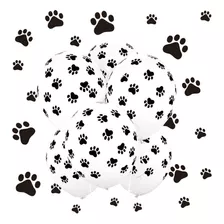 Koogel 100 Pcs Paw Flooones Para, 12 Pulgadas Globos De Perr