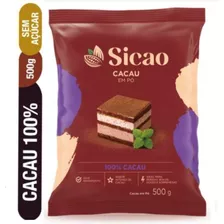 Chocolate Em Pó 100% Cacau 500g - Sicao