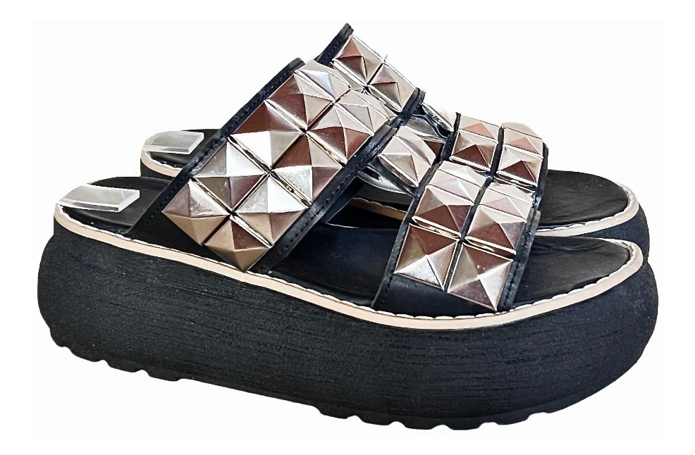 Sandalias Zapatos Mujer Plataforma Multi Tachas Verano 2018 - Avisos en