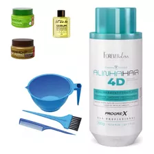 Alinha Hair 4d Forever Liss Realiamento Capilar 300g +6 Iten