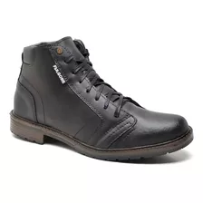 Bota Masculino Casual Coturno Urbano Com Ziper Lateral Easy