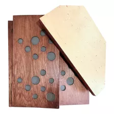 4 Panel Espuma Acústica Y Madera Element Difusión/absorción 