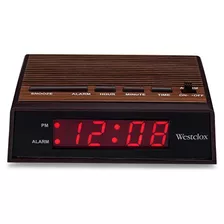 22690 Reloj Despertador Led Retro Vetas De Madera, 0,6 ...