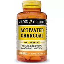 Mason Natural | Activated Charcoal | Carbón Activado | 60cap