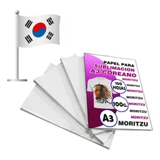 Papel De Sublimacion Premium A3 X 100 Hojas Coreano Moritzu