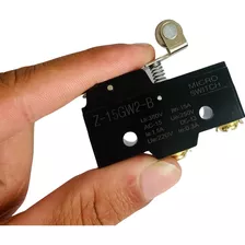 Chave Micro Switch Z-15gw2-b Haste 40mm Curta Com Roldana