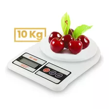Balanza Digital De Cocina 1gr A 10kg Tara Gastronomica Capacidad Máxima 10 Kg Color Blanco
