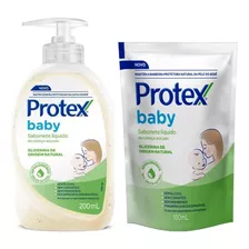 Kit Sabonete Líquido Glicerina + Refil Protex Baby 