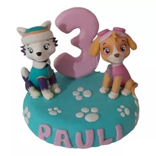 Adorno Para Torta Paw Patrol Porcelana Fria